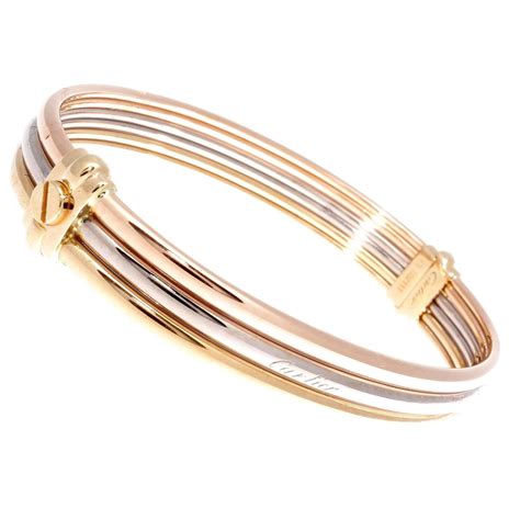 cartier gold bracelt|cartier gold bracelet with screws.